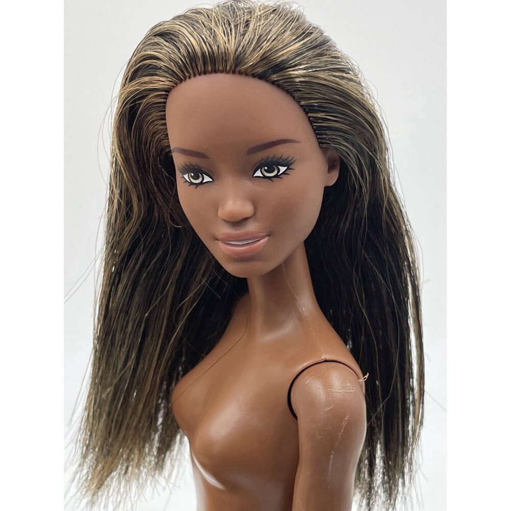 Barbie Doll Hazel Eyes African American 2015 Redress Nude for OOAK - Picture 4 of 8